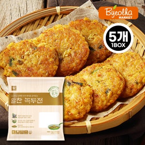 사옹원 알찬 녹두전 1kg (5개) 대용량 업소용 냉동 간편 간식 반찬 안주 명절음식