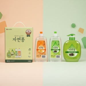 자연퐁 주방세제 솔잎 베이킹소다 1종 기름떼 과일 세척