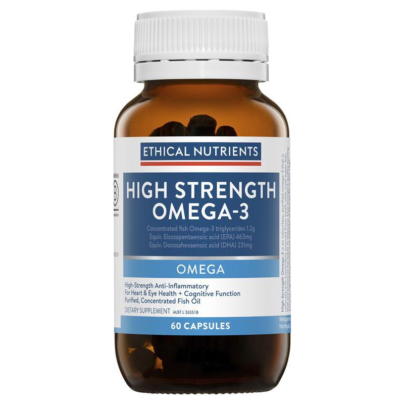 뉴질랜드 에티컬뉴트리언츠 Ethical Nutrients High Strength Omega 3 <b>하이</b> 스트렝스 <b>오메가3</b> 60정