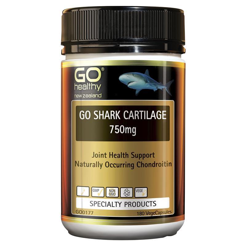 뉴질랜드 <b>고헬씨</b> <b>GO Healthy</b> 상어<b>연골</b> 750mg 180정