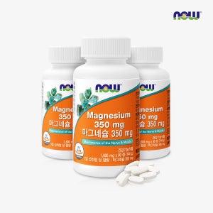나우푸드 마그네슘 350mg 90정, 3개