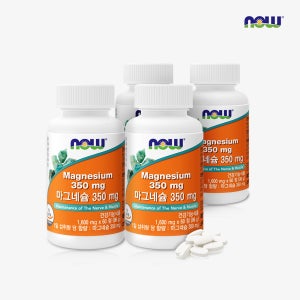 나우푸드 마그네슘 350mg 90정, 4개