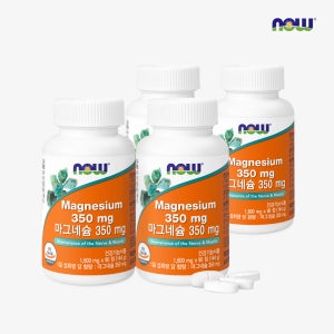 나우푸드 마그네슘 350mg 90정, 4개