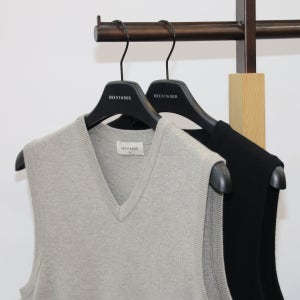 코오롱 브렌우드 남성 니트 조끼 봄 스웨터 베스트