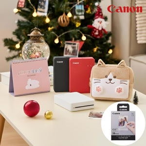 캐논 휴대용 포토프린터 QX20 스마트폰 사진 인화 카드 20매 + 파우치 + 캘린더