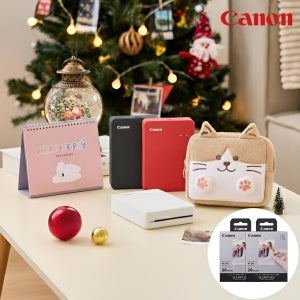 캐논 휴대용 포토프린터 QX20 스마트폰 사진 인화 카드 40매 + 파우치 + 캘린더