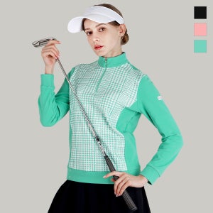KXG 여성 파크골프웨어 방풍이너 반집업 긴팔티셔츠 K9WWSH1974