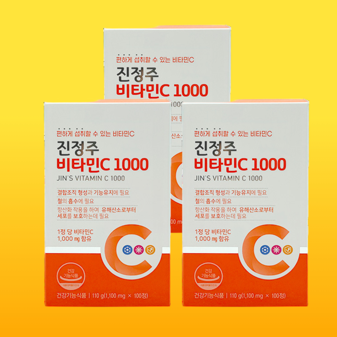 진정주 비타씨 1000 진정주몰 약국 <b>진약사몰 비타민</b>씨 고함량 3박스