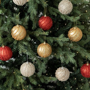 트위드 크리스마스 오너먼트 트리 장식 볼 소품 성탄절