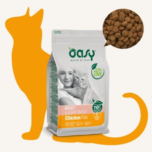 오아지 라이프스테이지 어덜트 라이트인팻 치킨 1.5kg (다이어트 고양이 사료)