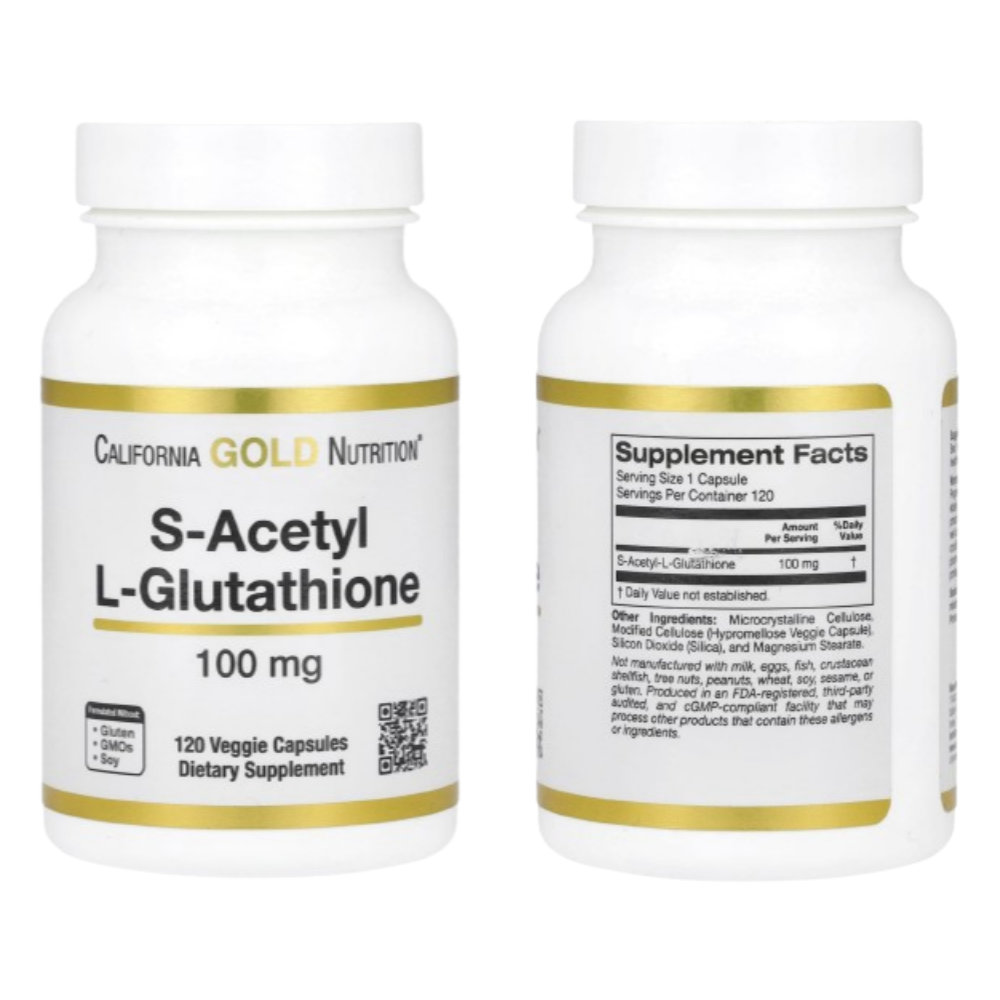 캘리포니아골드 S<b>아세틸 L</b><b>글루타치온 100mg</b> 120베지캡슐