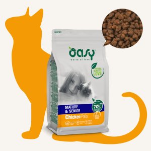 오아지 라이프스테이지 머츄어&시니어 치킨 1.5kg (7세 이상 고양이 사료)