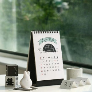 두들 탁상 데스크 2025년 세로형 캐릭터 달력 캘린더