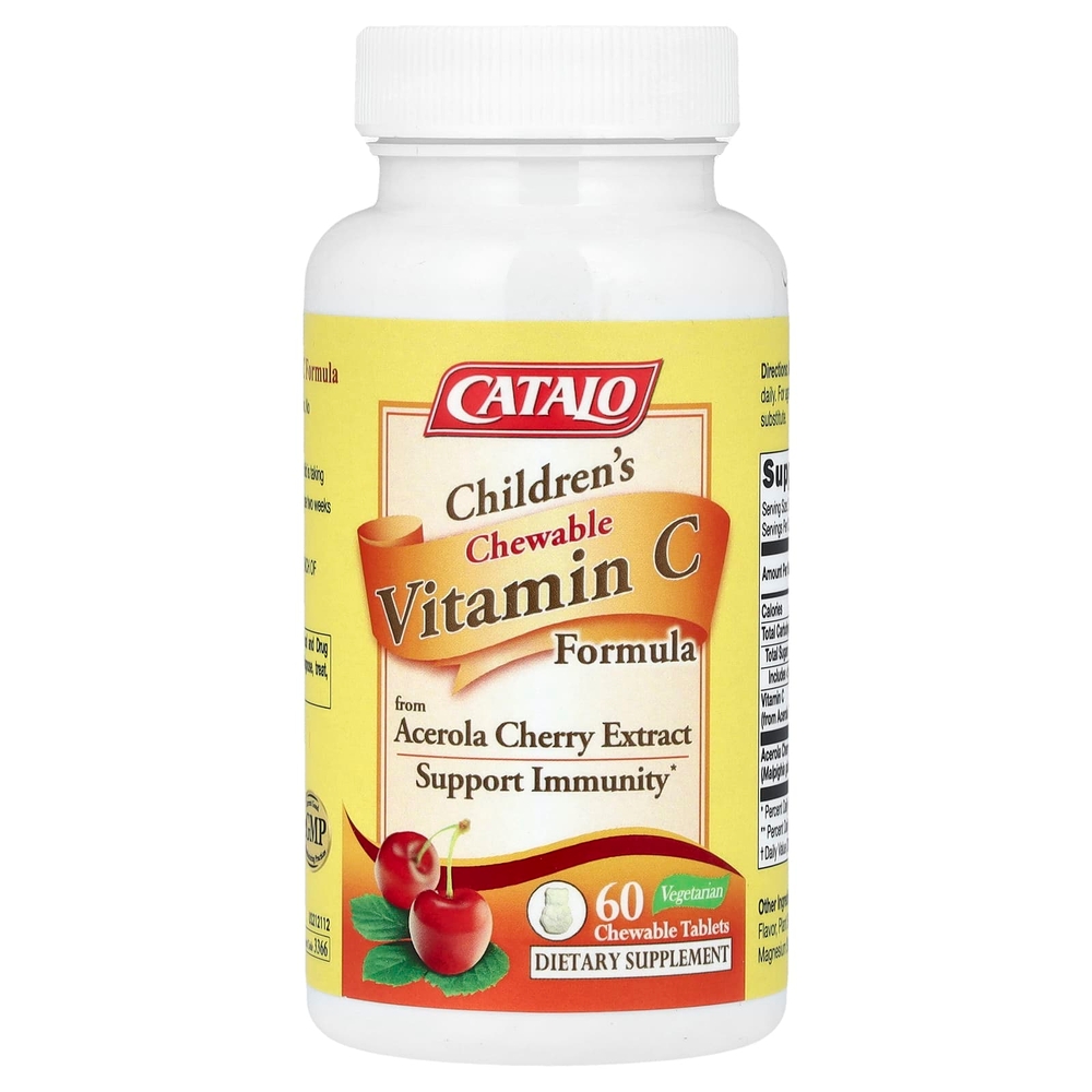 CATALO 어린이용 <b>츄어블 비타민C</b> 포뮬라 100mg 식물성 <b>츄어블</b>정 60정