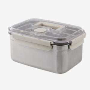 락앤락 숨쉬는 스텐 김치통 5.3L 원핸들 직사각 김장 물김치 밀폐용기