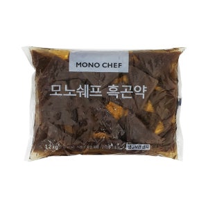 도매 한박스 모노쉐프 흑곤약 대용량 1.2kg X 10봉