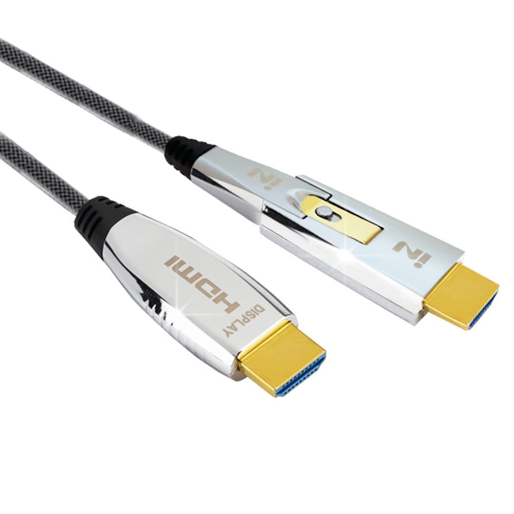 인네트워크 배관용 HDMI 광케이블 헤드분리형 IN-HHAOC 망사형외피 25m, 1개