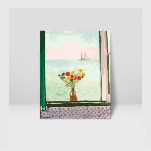 알베르 마르케 굴레트의 창문 DIY 명화 유화 취미생활 그림그리기 중형 대형 특대형