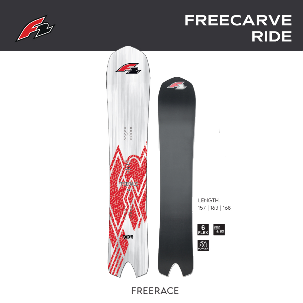 2425 에프투 FREECARVE RIDE F2 파우더 스노우보드 데크