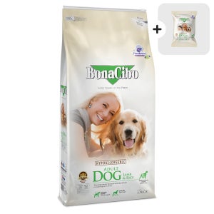 보나시보 어덜트 독 15kg 대용량 강아지사료+샘플사료 200g