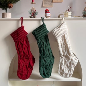 크리스마스 니트 양말 장식 트리 거는 꾸미기 소품 어린이집 선물 큰양말 소원 오너먼트