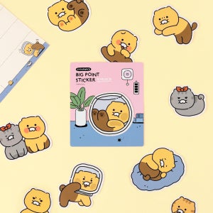 춘식이 오디너리 빅포인트 리무버블 스티커 세트 다꾸 다이어리 노트북 핸드폰 캐리어꾸미기