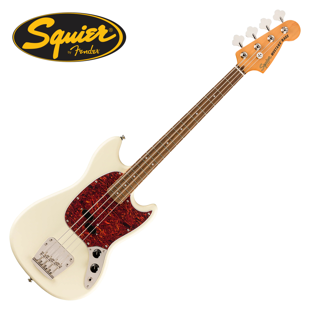 Squier 스콰이어 클래식 바이브 60S 머스탱 OWT 베이스 기타 / 공인대리점