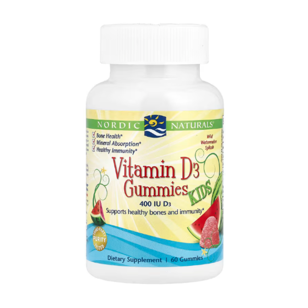 노르딕 어린이 <b>비타민 D3</b> <b>400IU</b> 구미젤리 60개 수박맛