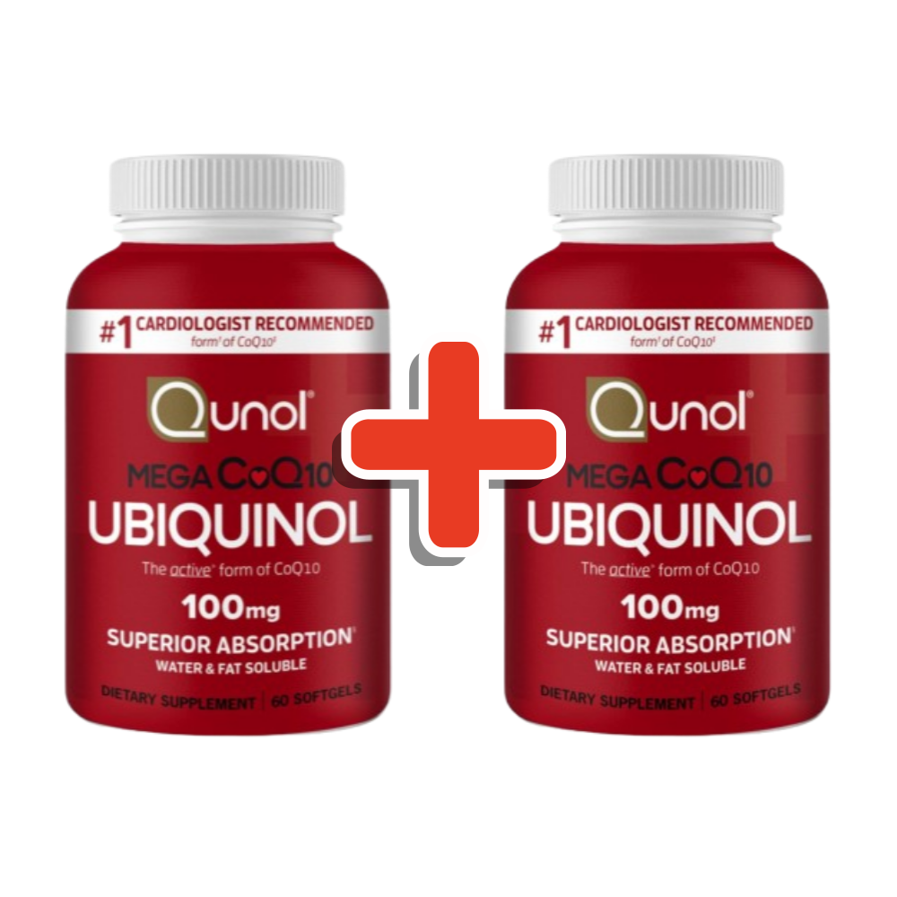 퀴놀 메가 코큐텐 <b>유비퀴놀 100mg</b> COQ10 고약사 Qunol 활성형 60정 2개