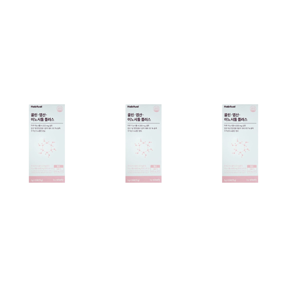 <b>해비추얼</b> <b>와이즐리</b> 콜린 <b>엽산</b> 이노시톨 4000mg 플러스 3개
