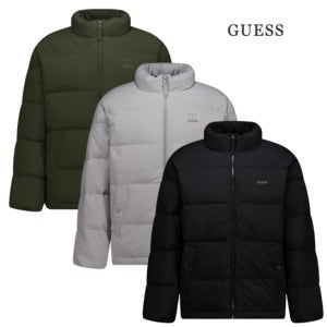 게스 남성 가벼운 다운재킷 자켓 남자 남학생 경량 오리털 충전재 겨울 보온 레귤러핏 점퍼