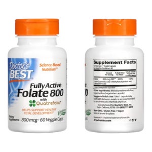 닥터스베스트 활성 엽산 800 60캡슐 Fully Active Folate