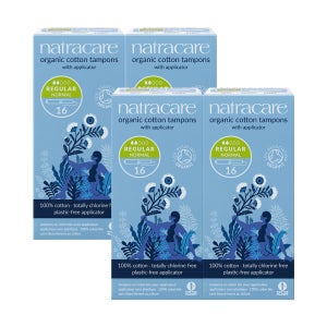 [구매후기 이벤트] 나트라케어 유기농 순면 탐폰 어플리케이터 레귤러 4개 세트