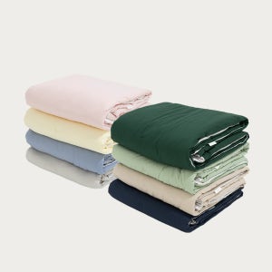 [1+1] 클라르하임 스누즈 차렵이불 40수 면 항균 알러지케어 사계절 S/Q (8color)