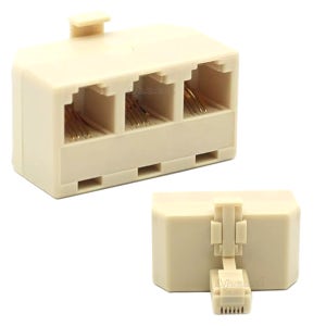 전화선 연장 젠더 6p 4c 1:3 커플러 플러그형