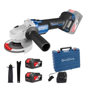 20V 충전그라인더 무선 전동 앵글 연마기 100mm 배터리 2개 세트