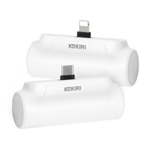 도킹 미니 5000mAh 일체형 보조배터리 숏케이블 코끼리 C타입 포함