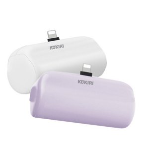 도킹 고속 5000mAh 일체형 숏케이블 보조배터리 C타입 퀵 미니 8핀 포함 코끼리