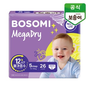 보솜이 메가드라이 팬티형 기저귀 특대형 26개입 1개