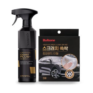 [불스원]세차 복구 SET 뉴 크리스탈코트 플러스 500ml+스크래치 쓱싹