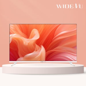 와이드뷰 QLED 109cm(43인치) UHD 4K TV 화이트색상 구글 스마트 티비 QWGE43UT1 단품