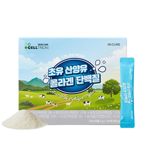 셀트리온 초유산양유 <b>콜라겐</b> 단백질 100포
