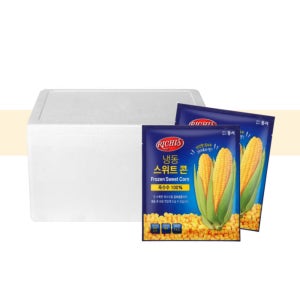 리치스 냉동 스위트 콘 1kg, 10개 보냉포장 1박스 업소용 대용량 옥수수 버터 치즈