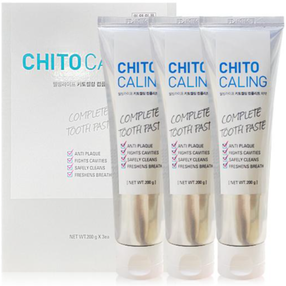 코리아나 키토켈링 <b>컴플리트</b> 웰빙라이프 치약 200g x 3개 스케일링