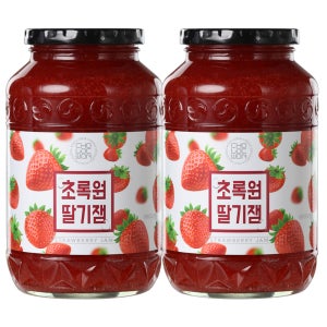 초록원 과일잼 1kg x 2개 딸기잼