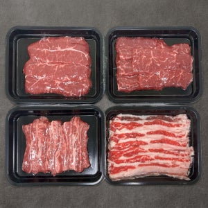 광림상회 구이용 소고기 모둠한상 800g 살치 채끝 늑간 부채 차돌박이 우삼겹