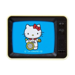 산리오 헬로키티 50주년 레트로 TV 마그넷 냉장고자석 No6_테니스 키티 일본정식수입