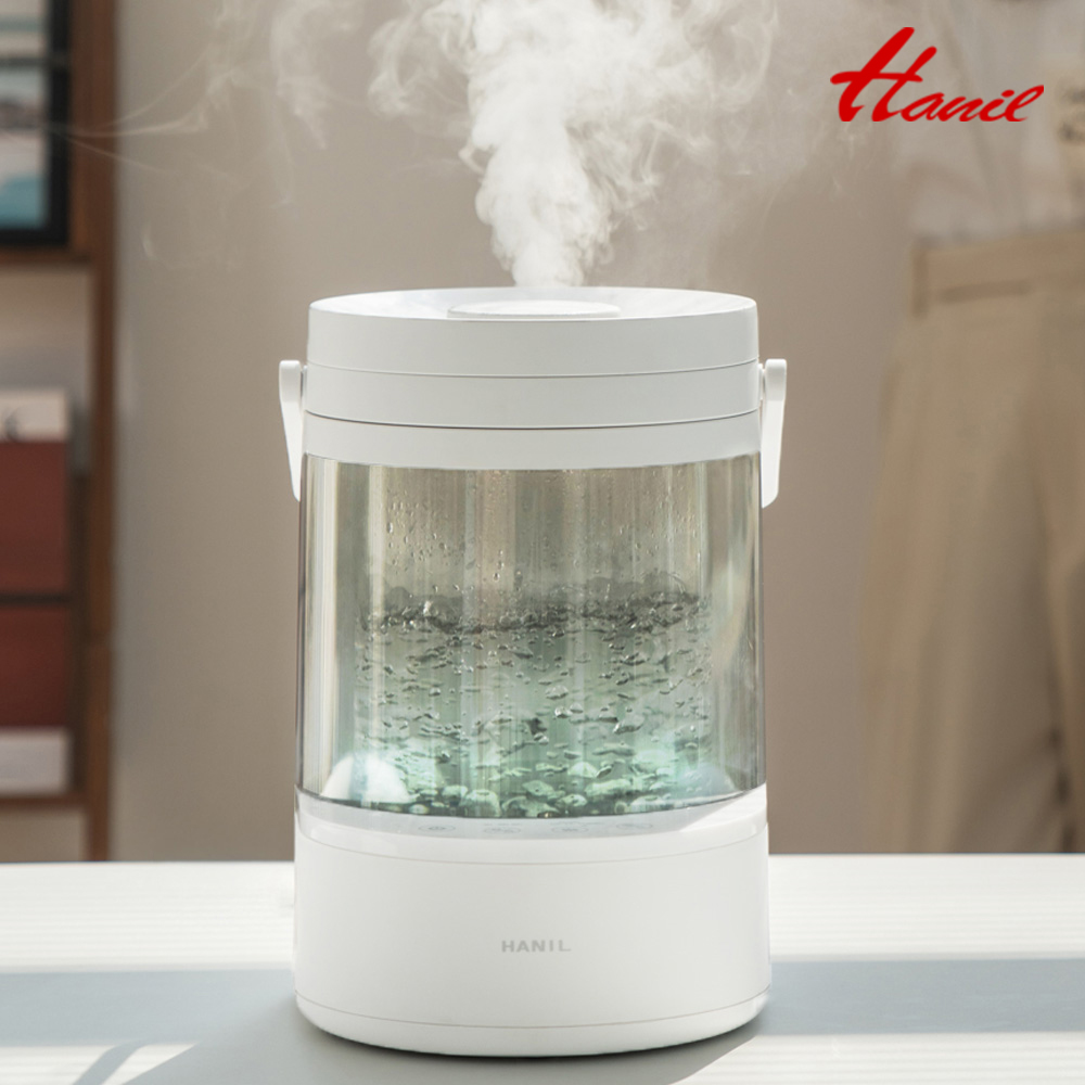 한일 가열식가습기 대용량 신생아가습기 유리 가열 아기가습기 물멍