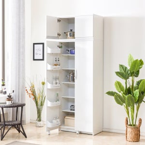 애니스 2020 냉장고형 와이드 수납장 (실버손잡이)