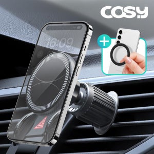 차량 송풍구 거치대 맥세이프 아이폰 갤럭시 앞쏠림방지 차량용핸드폰거치대